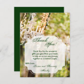 Chandelier 4x5 FLAT Carte de remerciements en chên (Devant / Derrière)