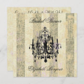 Chandelier Amoureux ~ Invitations (Devant / Derrière)