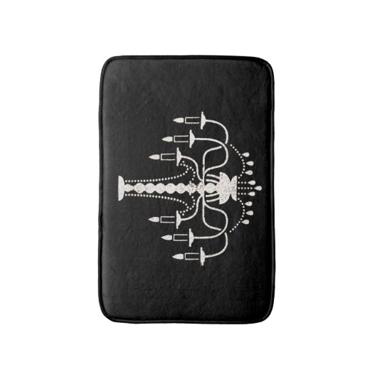 Chandelier Black Bath Mat (Voorkant Verticaal)