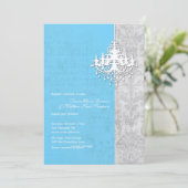 Chandelier Breeze Invitations de mariage (Debout devant)