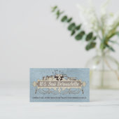 Chandelier chic Shabby coudre ciseaux cartes biz (Debout devant)