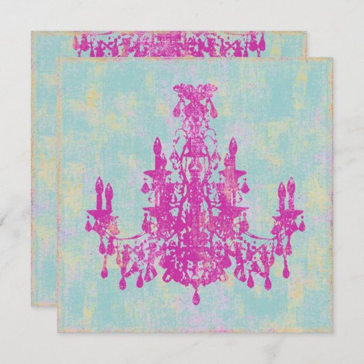 Chandelier Coco ~ Invitation (Devant / Derrière)