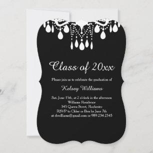 Chandelier cristaux Graduation Party Invitation