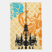 Chandelier Damask Moroccan Tegel Theedoek (Verticaal)