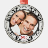 Chandelier Damask Photo Ornement de Noël (Devant)