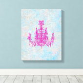 Chandelier de coco CHANGE COULEUR ~ Toile envelopp (Insitu (Plancher de Bois))
