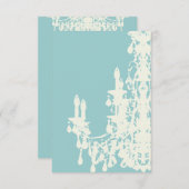 Chandelier de coco ~ CHANGER COULEUR Invitation (Devant / Derrière)