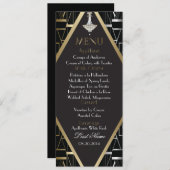 Chandelier de menu Mariage Gatsby Deco Classic (Devant / Derrière)
