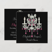 Chandelier de nuit ~ Invitations (Devant / Derrière)
