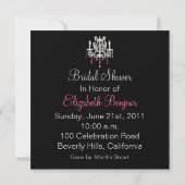 Chandelier de nuit ~ Invitations (Dos)