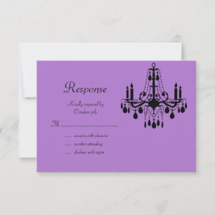 Chandelier en Bats RSVP Kaartje
