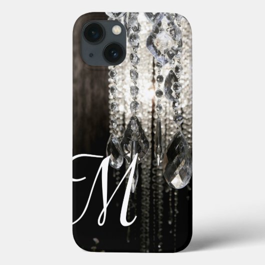 Chandelier en cristal Coque ipad Monogramme en ver (Verso)
