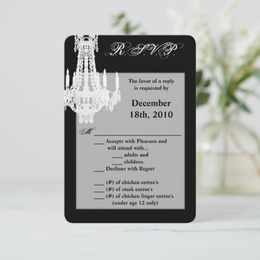 Chandelier en cristal de carte R.S.V.P. 3,5x5 Glit (Debout devant)