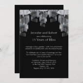 Chandelier en cristal Invitation du 15e anniversai (Devant / Derrière)