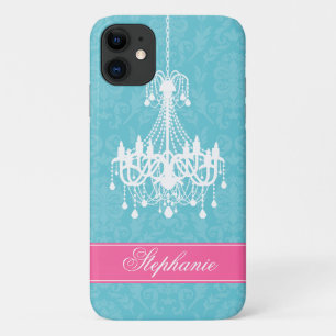 Chandelier en Damask Pattern iPhone 11 Hoesje