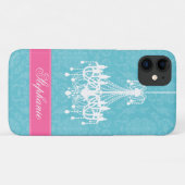  Chandelier en Damask Pattern Case-Mate iPhone Case (Achterkant (horizontaal))