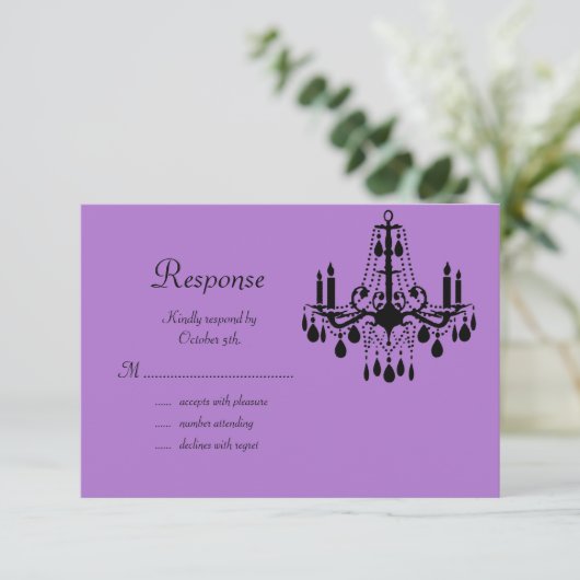 Chandelier et chauves-souris RSVP (Debout devant)