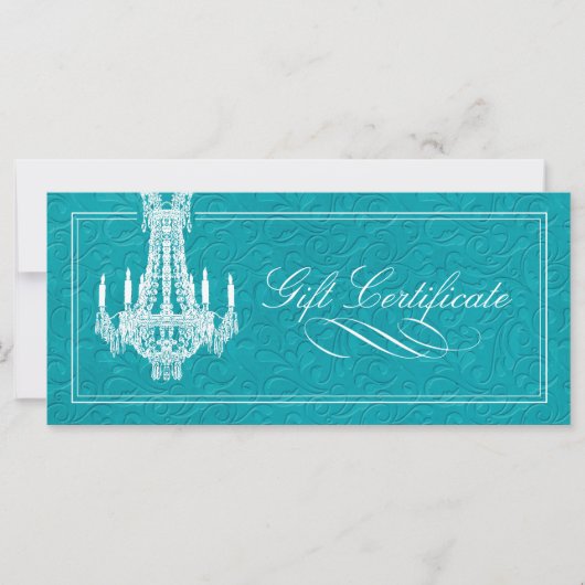 CHANDELIER GIFT-CERTIFICAAT (Voorkant)