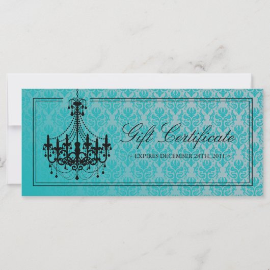 CHANDELIER GIFT-CERTIFICAAT (Voorkant)