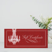 CHANDELIER GIFT-CERTIFICAAT (Staand voorkant)