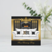 Chandelier Gold Black Kaart (Staand voorkant)