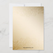 Chandelier Gold élégant Corporate party Invitation (Dos)