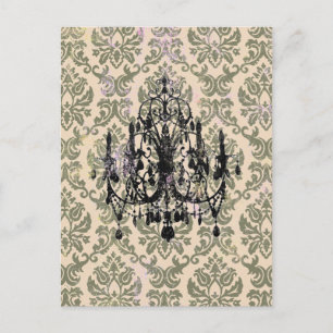 Chandelier In Love ~ Carte postale / Invitation