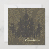 Chandelier, invitations de mariage (Devant)