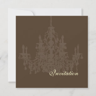Chandelier, invitations de mariage