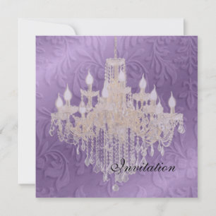 Chandelier, invitations de mariage