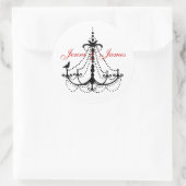 Chandelier Mariage Favoriser Stickers (Sac)