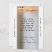 Chandelier Mason Jar, carte de réception 3,5 x 7 (Devant)