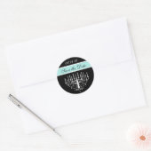 Chandelier noir/blanc Aqua Enregistrer les sticker (Enveloppe)