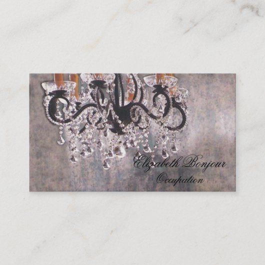 Chandelier Park Avenue ~ Chic Carte de visite (Devant)