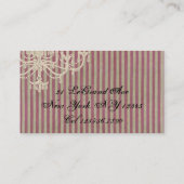 Chandelier Plaisir ~ Carte de visite (Dos)