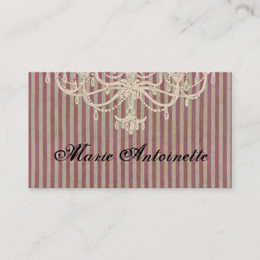 Chandelier Plaisir ~ Carte de visite (Devant)