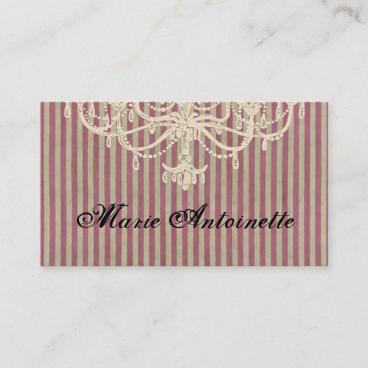 Chandelier plezier - Visitekaartje (Voorkant)