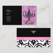 Chandelier Rococo ~ Carte de visite (Devant / Derrière)