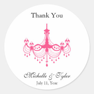 Chandelier rose et noir Favoriser les autocollants