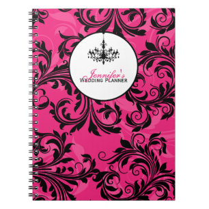 Chandelier rose noir blanc Carnet