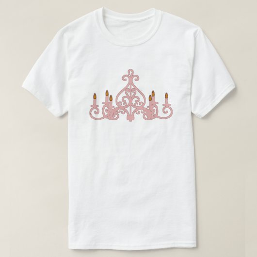 Chandelier rose ~ PLUS TAILLE jusqu'à 6x / tshirt (Design devant)