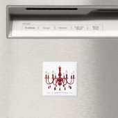 Chandelier rouge ~ Magnet (In Situ (Lave-vaisselle))