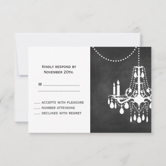 Chandelier tableau RSVP (Dos)