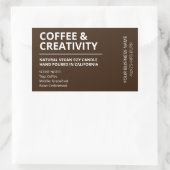 Chandelle Brown parfum café moderne Étiquettes (Sac)