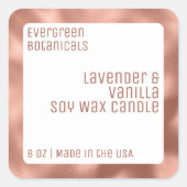 chandelle de luxe moderne étiquette blanc rose or (Devant)