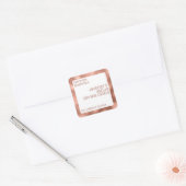 chandelle de luxe moderne étiquette blanc rose or (Enveloppe)
