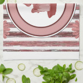 chandelle décapé serviette de cuisine (Plié)