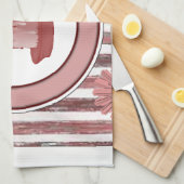 chandelle décapé serviette de cuisine (Quart Plié)