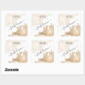 Chandelle étiquette moderne HONEYCOMB cire abeille (Feuille)