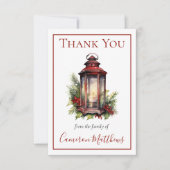 Chandelle Florale d'hiver Merci de deuil Floral (Devant)